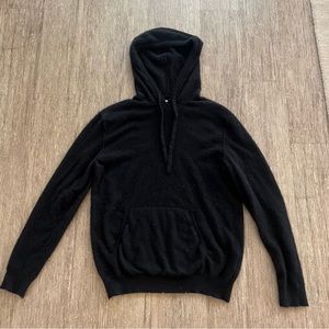 Zadig & Voltaire Men’s Cashmere Black Hoodie Sweatshirt
